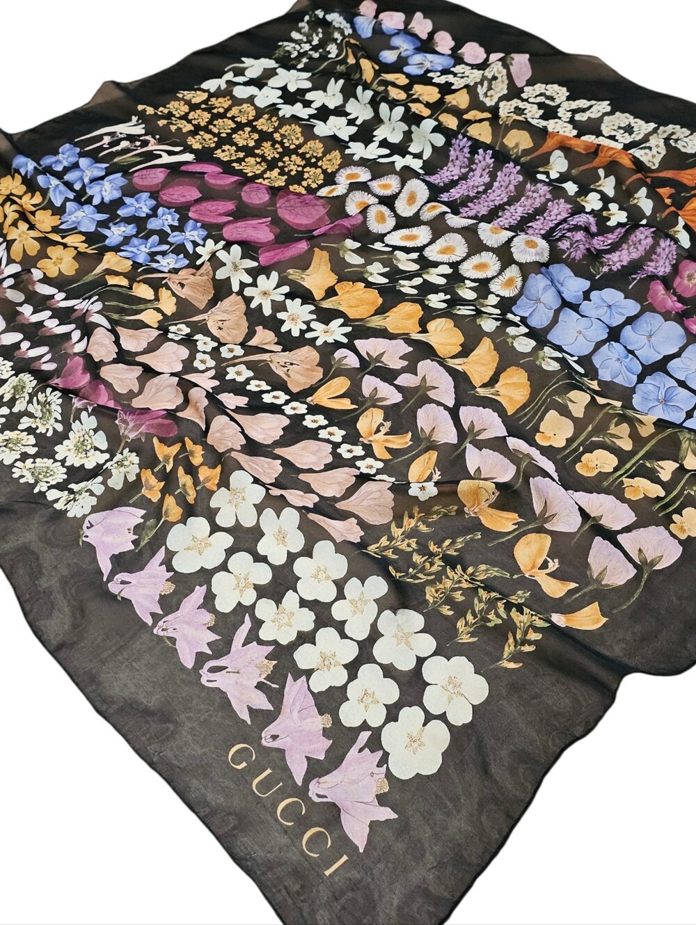 GUCCI FLORA SCARF - Picture 12 of 14